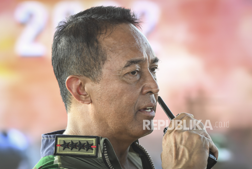 Mantan Panglima TNI Jenderal TNI Andika Perkasa. Pengamat sebut Andika Perkasa masuk bursa cawapres Ganjar untuk imbangi Prabowo.