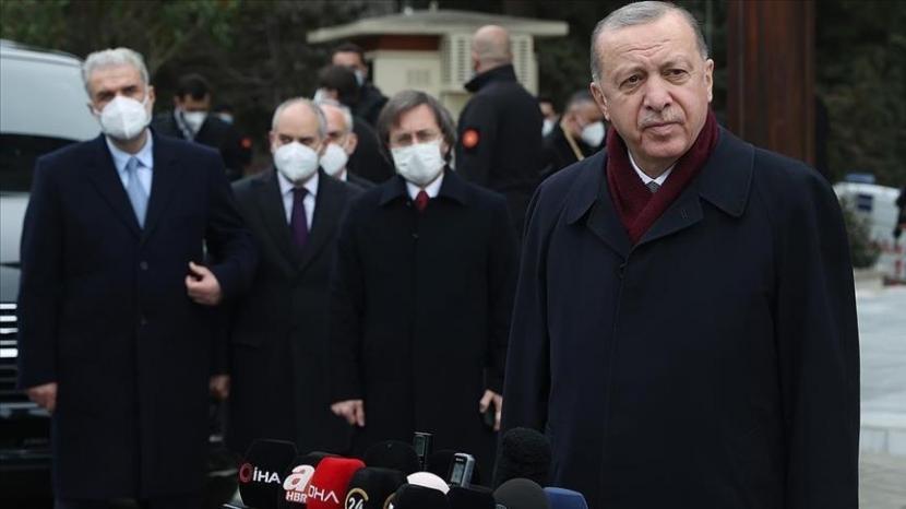 Presiden Turki pada akhir pekan lalu mengutuk insiden penembakan roket dari perbatasan Suriah yang mendarat di provinsi Kilis, selatan Turki.