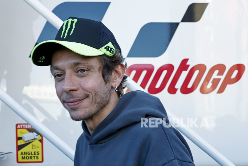 Mantan juara dunia MotoGP asal Italia, Valentino Rossi. 