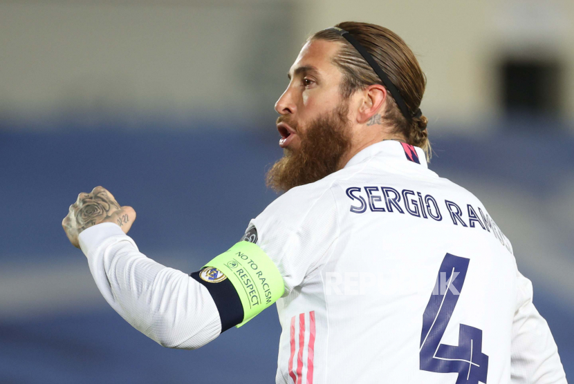 Bek veteran Real Madrid Sergio Ramos.