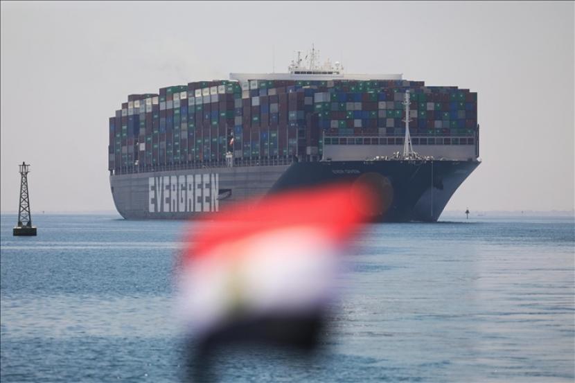 Kapal itu akhirnya meninggalkan perairan Mesir setelah disita selama 107 hari  - Anadolu Agency