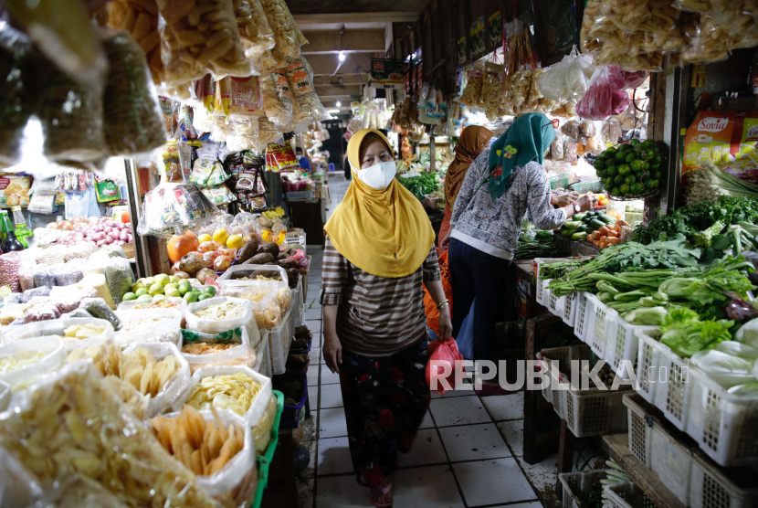 Pasar tradisional di Jakarta (ilustrasi)