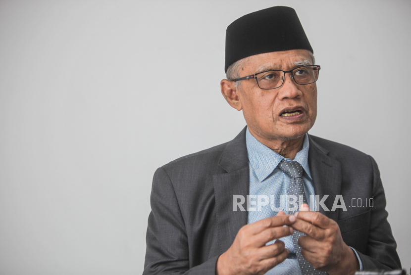 Ketua Umum PP Muhammadiyah Haedar Nashir. Ketum PP Muhammadiyah mengingatkan agar Ganjar-Mahfud tidak menebar janji-janji muluk