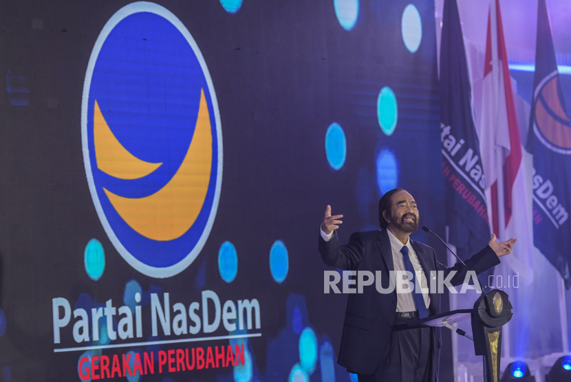 Ketua Umum Partai NasDem Surya Paloh mengatakan partainya setidaknya akan menjaring tiga nama untuk maju sebagai capres di pilpres 2024.