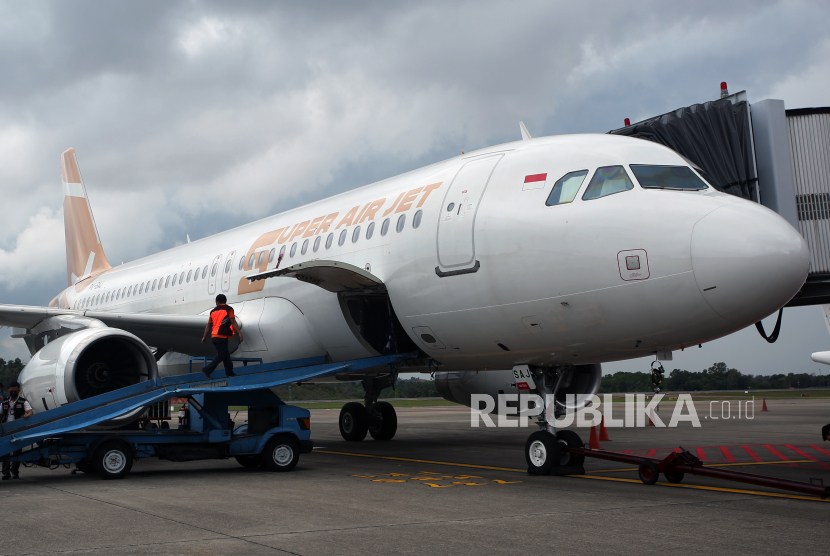 Dokumentasi. Maskapai Super Air Jet kembali membuka rute baru dari Bandara Sultan Aji Muhammad Sulaiman (SAMS) Sepinggan Balikpapan menuju Bandara Juwata, Tarakan, Kalimantan Utara.