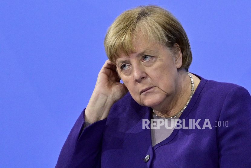 Kanselir Jerman Angela Merkel. Merkel meminta agar warga Jerman melakukan vaksinasi Covid-19