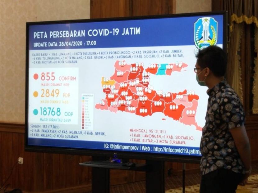 Update Corona: Positif Covid-19 di Jatim Capai 855 Orang