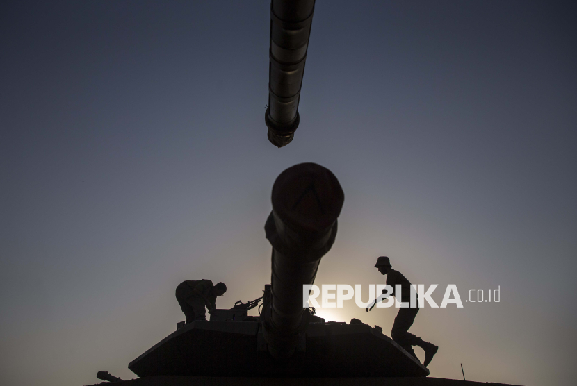 Tentara beraktivitas Dataran Tinggi Golan yang dikuasai Israel, Selasa, 28 Juli 2020. Penarikan dari wilayah itu dulu juga jadi syarat pengakuan Israel oleh Soeharto dan Gus Dur.