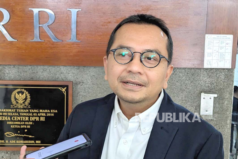 Wakil Sekretaris Jenderal PKB, Syaiful Huda menjelaskan alasan partainya memingit Abdul Muhaimin Iskandar hingga pengumuman capres-cawapres, di Gedung Nusantara III, Kompleks Parlemen, Jakarta, Rabu (21/6/2023).