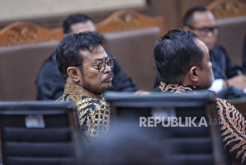 Mantan Menteri Pertanian (Mentan) Syahrul Yasin Limpo (SYL). Dalam sidang eksepsi, eks Mentan Syahrul Yasin Limpo minta dibebaskan.