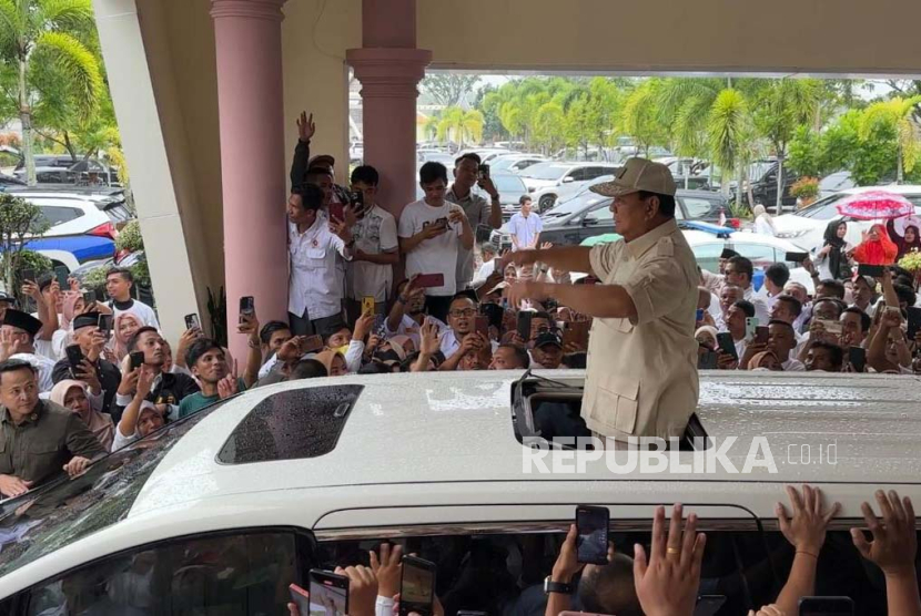 Ketua Umum Partai Gerindra, Prabowo Subianto. Waketum PAN sebut insya Allah tidak ada pengkhianatan dalam koalisi Prabowo.