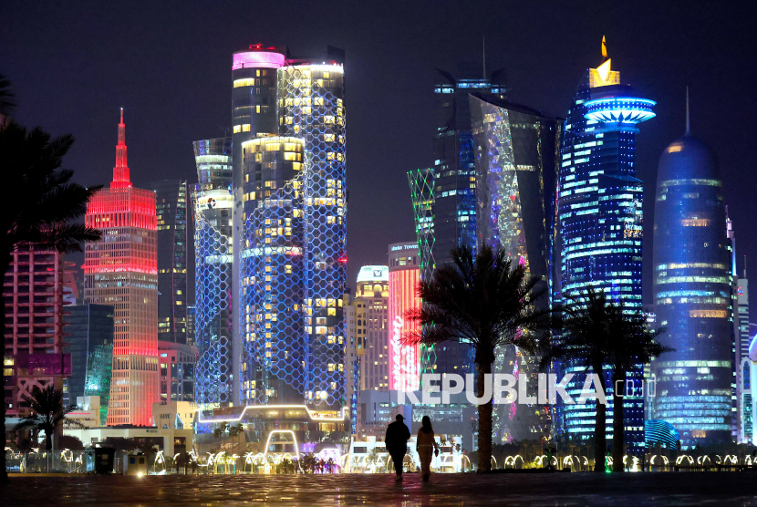 Suasana kawasan Corniche di Doha, Qatar, 28 Februari 2026. 