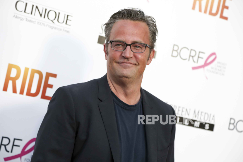 In this April 28, 2015, file photo, Matthew Perry arrives at the LA Premiere of Ride in Los Angeles. On Monday, Dec. 11, 2023 the California-based tech giant released its annual Year in Search, which includes top global inquires ranging from 2023