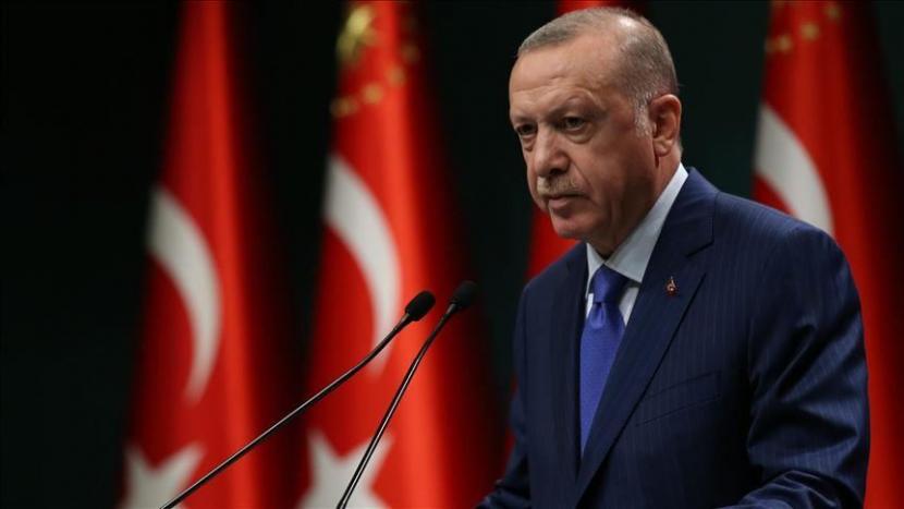 Presiden Turki Erdogan menuturkan gas alam yang akan diekstraksi akan secara signifikan berkontribusi pada perdamaian, kemakmuran dan keamanan Turki - Anadolu Agency