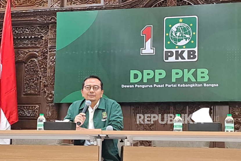 Wakil Sekretaris Jenderal DPP Partai Kebangkitan Bangsa, Syaiful Huda di Kantor DPP PKB, Jakarta Pusat, Senin (4/3/2024). 