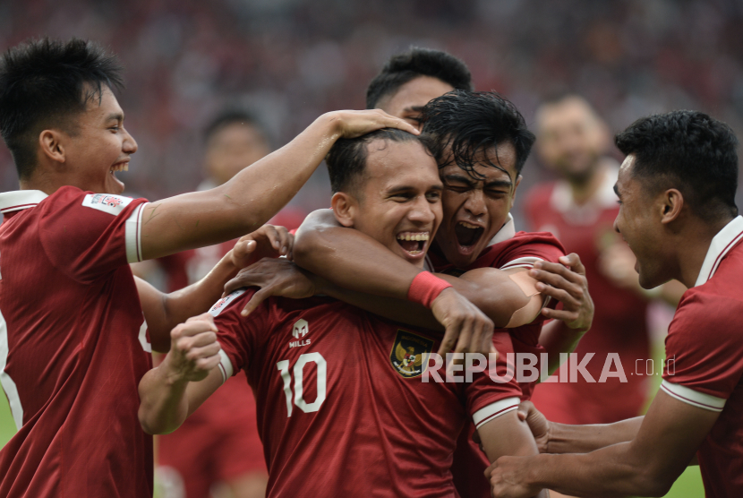 Para pemain timnas Indonesia di Piala AFF 2022.