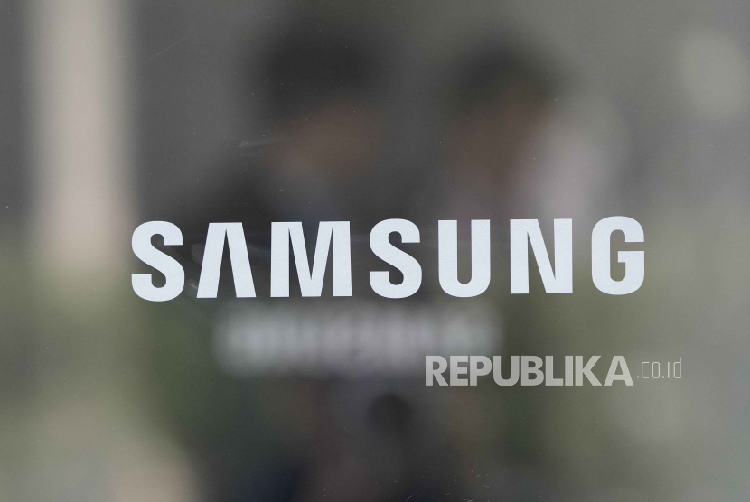 The logo of the Samsung Electronics Co.