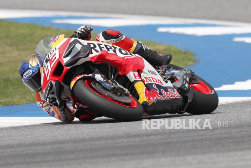 Pembalap MotoGP dari Repsol Honda Marc Marquez 