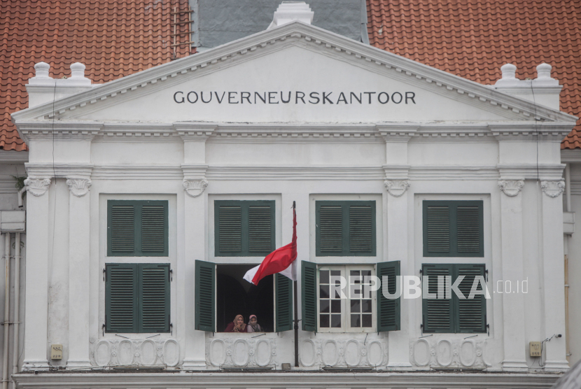 ILUSTRASI Kawasan Kota Tua di Jakarta menampilkan bangunan tua peninggalan VOC abad ke-17 M.