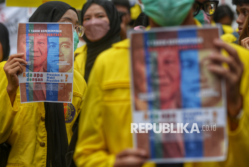 Aksi Satu Tahun Prabowo-Gibran, Mahasiswa Soroti Program MBG dan Reformasi Pendidikan