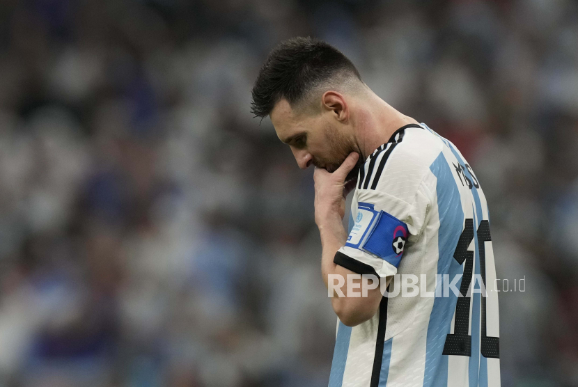 Bintang dan kapten timnas Argentina, Lionel Messi.