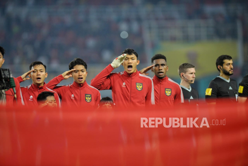 Timnas Indonesia U17 menjalani laga perdana Piala Dunia U17 melawan Ekuador di Stadion Gelora Bung Tomo (GBT) Surabaya, Jawa Timur, Jumat (10/11/2023).  
