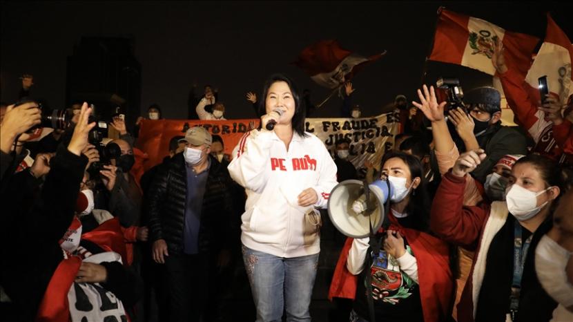 Kandidat dari partai konservatif Popular Force, Keiko Fujimori, Senin (19/7) mengatakan bahwa dia akan mengakui hasil pemilihan presiden Peru.