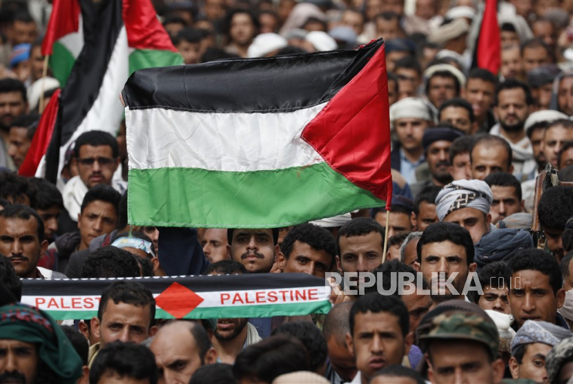 Bendera Palestina (ilustrasi).