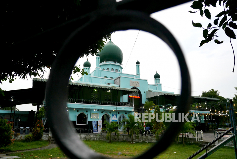 Bangunan Masjid Syuhada, Yogyakarta, yang terletak di kawasan Kotabaru, Yogyakarta.
