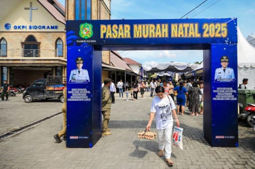 Pasar Murah di Medan Sambut Natal 2025 Raup Transaksi Rp3,2 Miliar