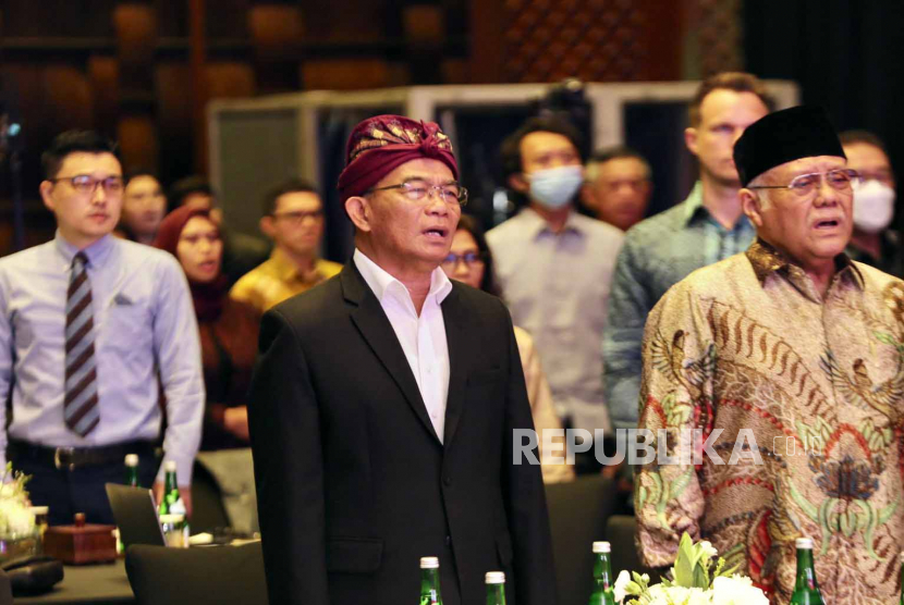 Menko PMK Muhadjir Effendy menjadi Pembicara kunci dalam pembukaan Asean Socio-Cultural Community (ASCC) Knowledge forum yang berlangsung di Sofitel, Nusa Dua, Bali (7/5/2023). 