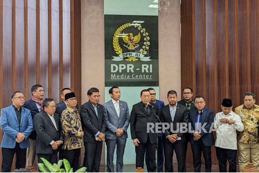 Sebanyak delapan fraksi di DPR, kecuali Fraksi PDIP, menolak sistem proporsional tertutup diterapkan dalam pemilihan umum (Pemilu) di Gedung Nusantara II, Kompleks Parlemen, Jakarta, Selasa (30/5/2023).
