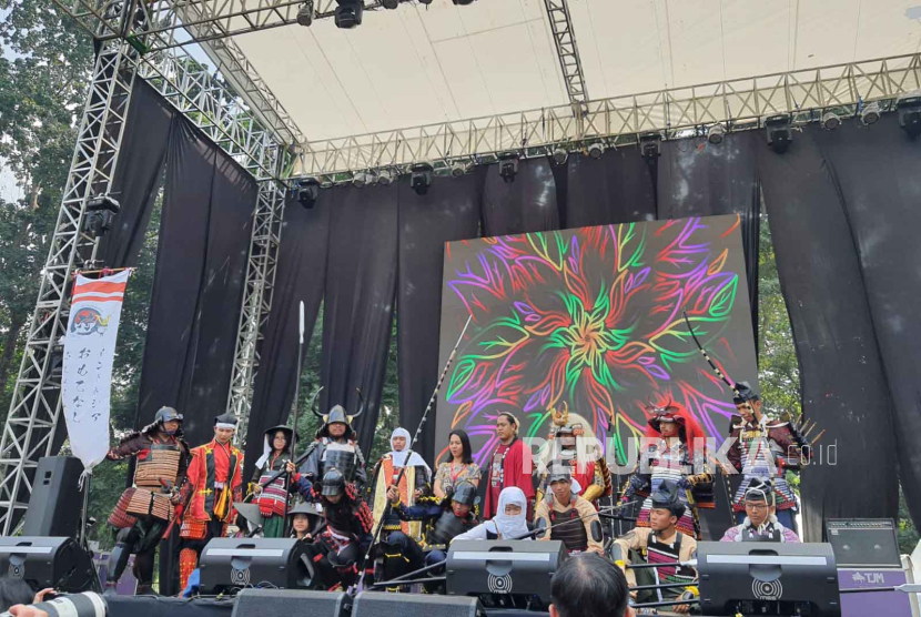 Pembukan Impactnation Japan Festival 2023 di Istora Gelora Bung Karno (GBK), Senayan, Jakarta Pusat, Sabtu (27/7/2023).