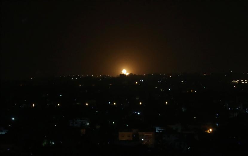 Pesawat-pesawat tempur Israel telah melakukan serangan terhadap titik-titik di Jalur Gaza pada Rabu (24/3).