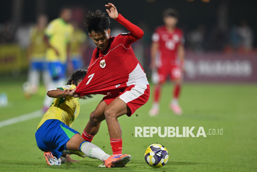 Momen Indonesia Lawan Brasil di Piala Dunia U-17, Garuda Muda Kalah Telak 0-4