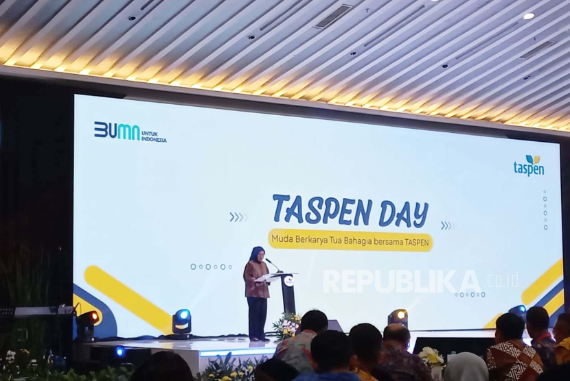 PT Taspen menggelar Taspen Day di Hotel Grand Sahid Jaya, Jakarta, Selasa (16/1/2024).