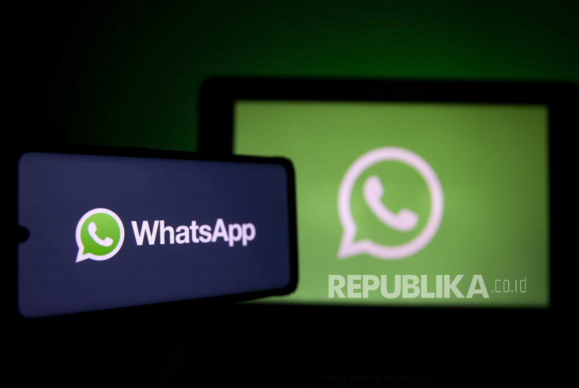 Sebuah ilustrasi foto menunjukkan logo aplikasi perpesanan media sosial Whatsapp. Tiga Cara Kirim Pesan WhatsApp tanpa Menyimpan Nomor Telepon