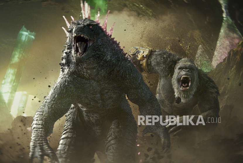 Salah satu adegan di film Godzilla x Kong: The New Empire. 