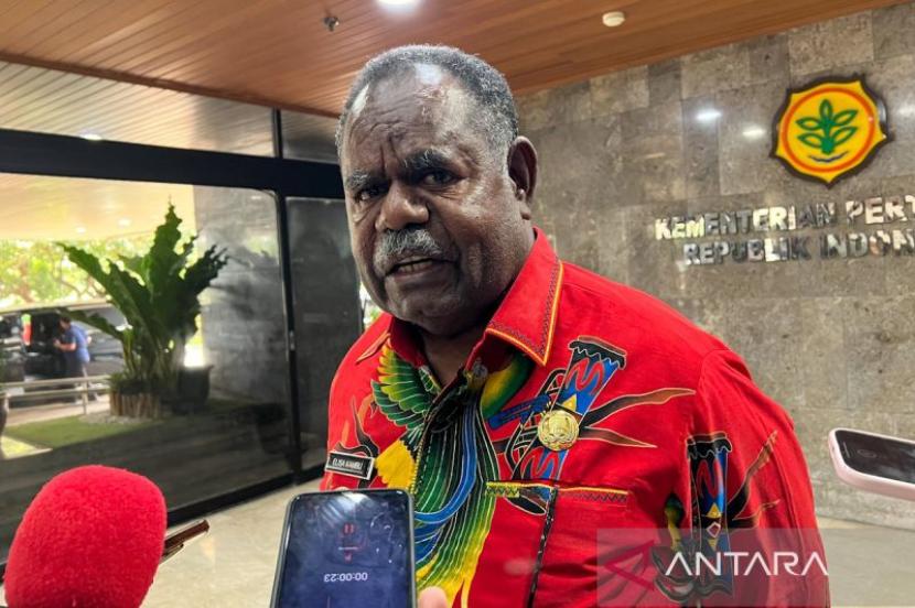 Gubernur Papua Barat Daya temui Mentan perkuat pertanian daerah.
