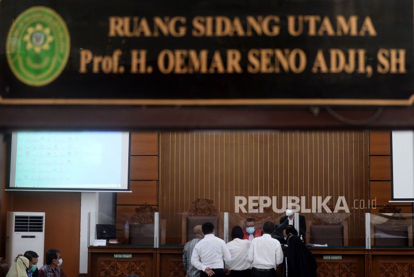 [Ilustrasi] Suasana jalannya sidang praperadilan Habib Rizieq Shihab di Pengadilan Negeri Jakarta Selatan, Jakarta.