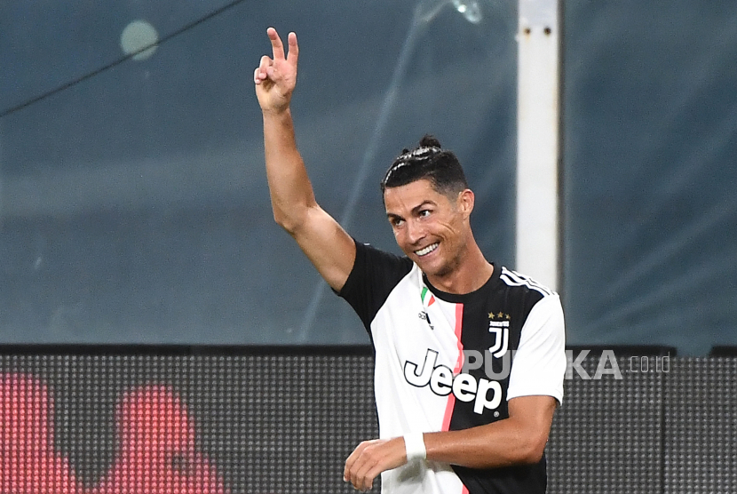 Penyerang Juventus Cristiano Ronaldo.