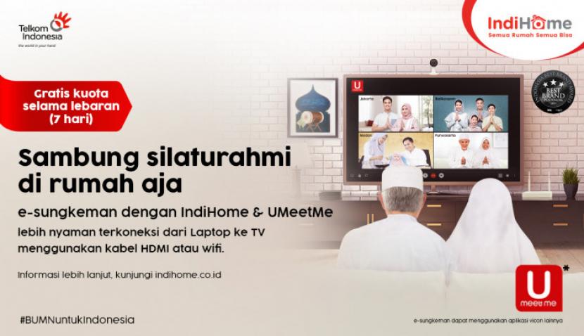IndiHome Hadirkan e-Sungkeman, Layanan Video Conference Bebas Kuota untuk Silaturahmi Idul Fitri. (FOTO: IndiHome)