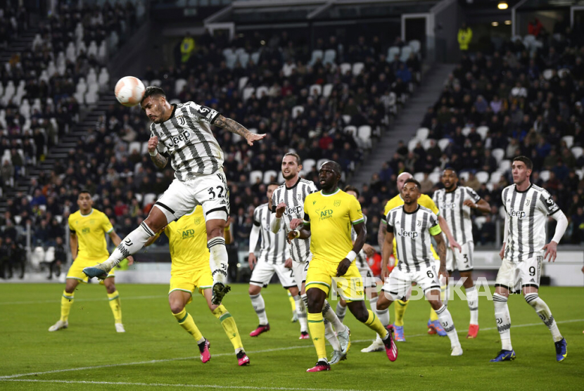 Laga Juventus vs Nantes di playoff Liga Europa.