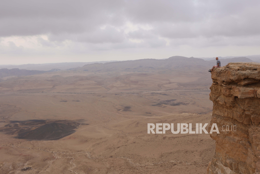 Gurun Sinai dipotret dari ketinggian.