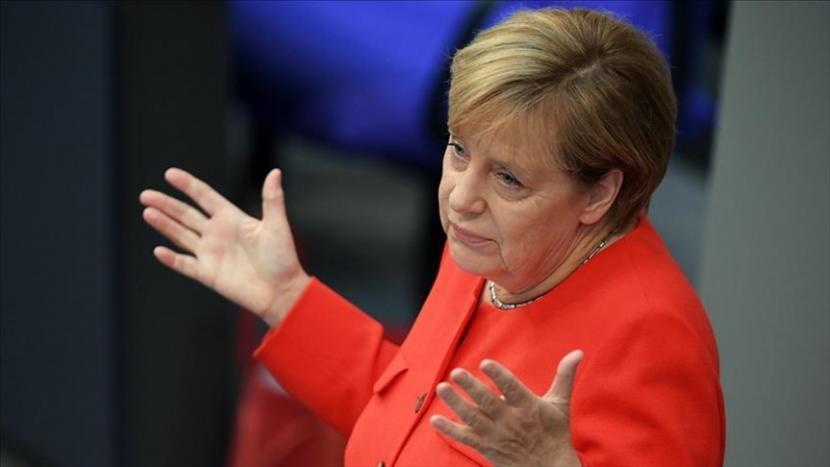 Kanselir Jerman Angela Merkel. Portugal secara resmi akan mengambil kepemimpinan Dewan Uni Eropa dari Jerman pada 1 Januari 2021 - Anadolu Agency