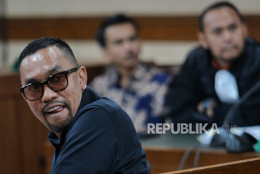 Wakil Ketua Komisi III DPR RI Ahmad Sahroni. Legislator Ahmad Sahroni memaafkan terdakwa pencemaran nama baiknya di sidang.