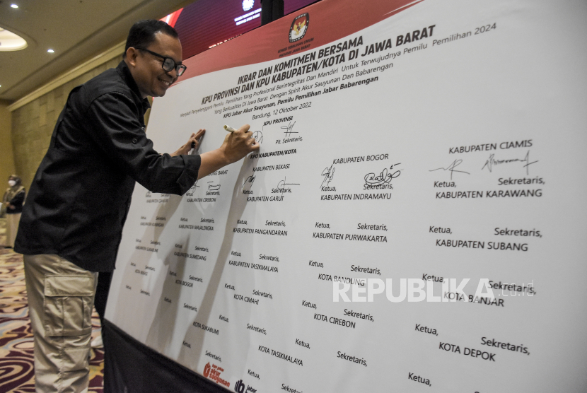 Ketua Komisi Pemilihan Umum (KPU) Provinsi Jawa Barat (Jabar) Rifqi Ali Mubarok. 