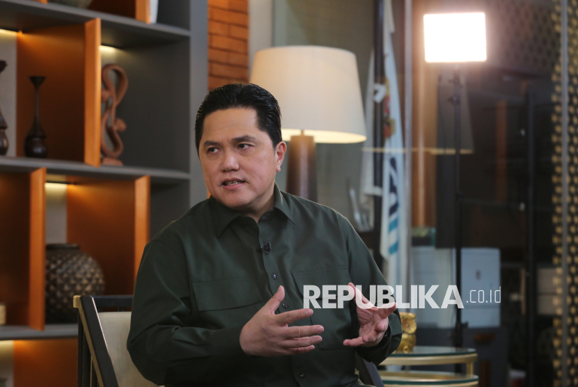 Menteri BUMN Erick Thohir menyatakan serapan Kementerian BUMN capai 96 persen. (ilustrasi)