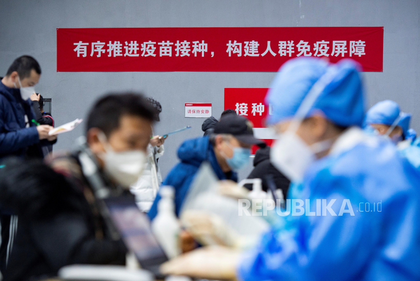 Komisi Kesehatan Nasional China melaporkan kasus positif virus corona bertambah 124 kasus. Ilustrasi.