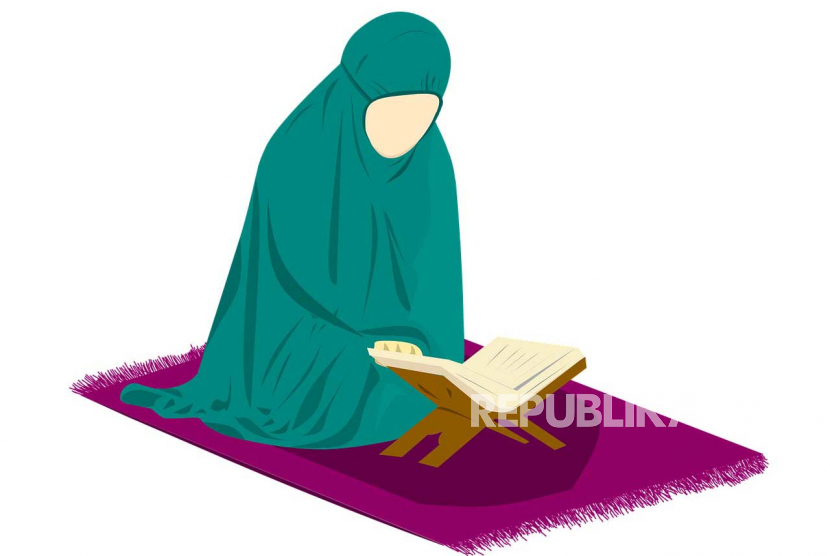 Ilustrasi Muslimah. Wanita Haid Dilarang Kerjakan Ibadah-Ibadah Ini, Apa Saja?